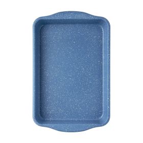 9" x 13" Aluminized Steel Nonstick Cake Pan, Blue Speckle